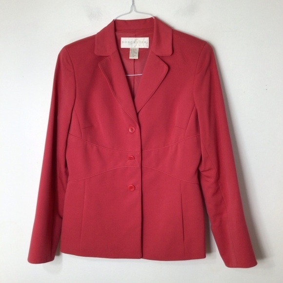 Doncaster jacket blazer red silk 8 - Picture 1 of 7